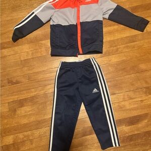 Adidas Kids' Tracksuit in Navy and Red